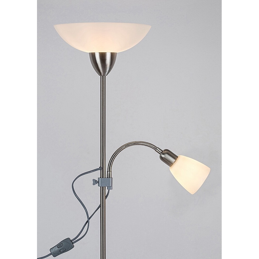 Rabalux - Grīdas stāvlampa 1xE27/60W+E14/40W