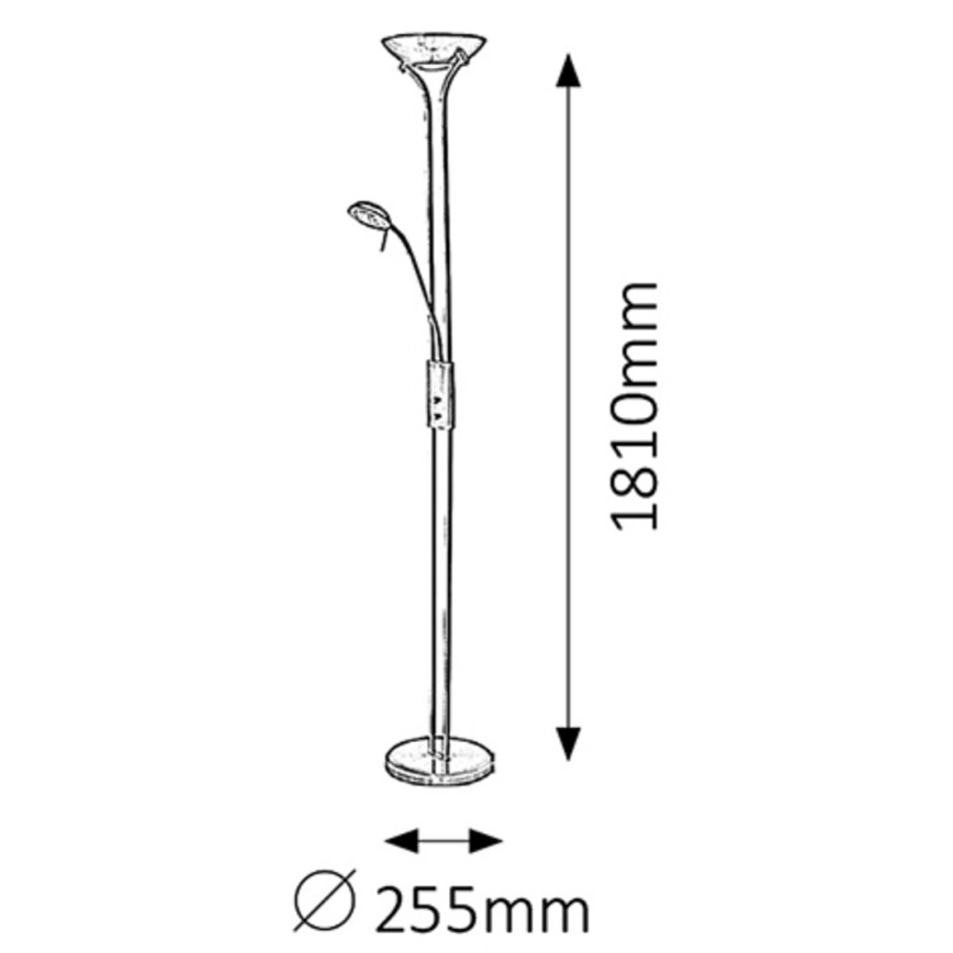 Rabalux - Grīdas stāvlampa 1xR7s/230W + 1xG9/40W