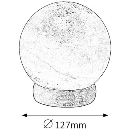 Rabalux -  Sāls lampa 1xE14/15W/230V akācija 2,6 kg