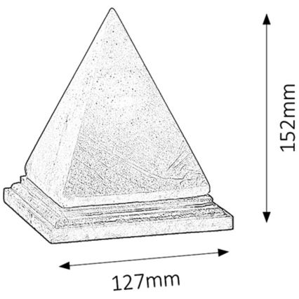 Rabalux - Sāls lampa 1xE14/15W/230V akācija 2,8 kg