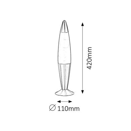 Rabalux 4106 - Lavas lampa LOLLIPOP 1xE14/25W/230V