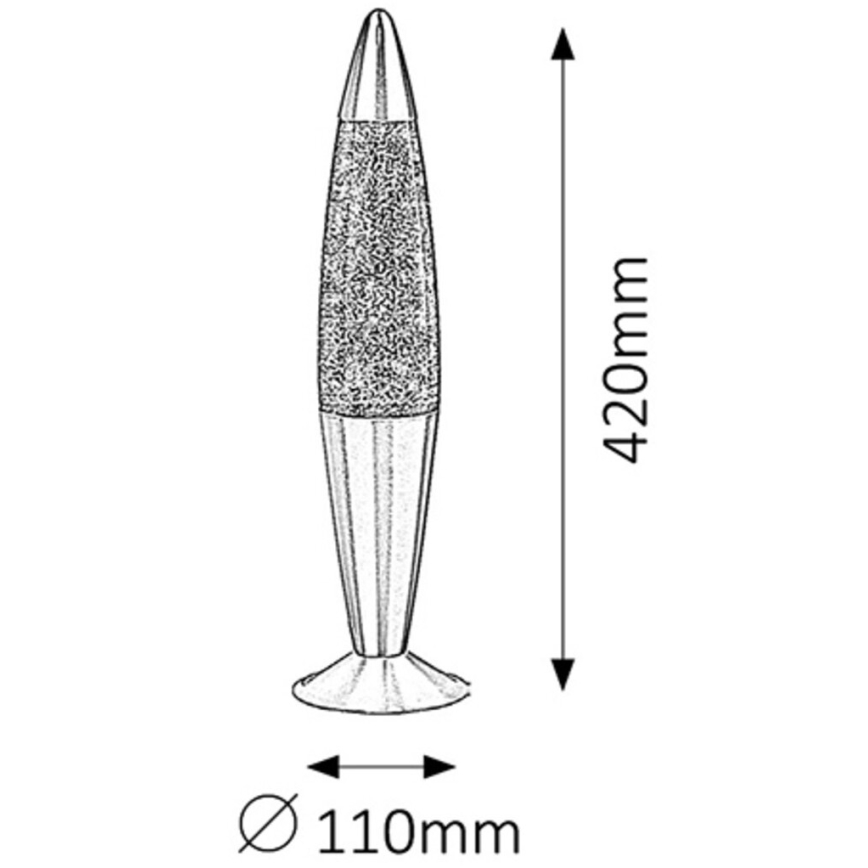 Rabalux - Lavas lampa 1xE14/25W/230V