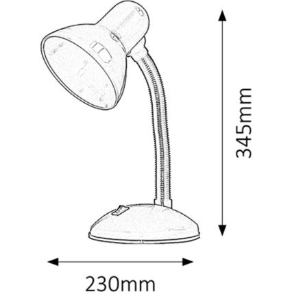 Rabalux - Galda lampa 1xE27/40W/230V