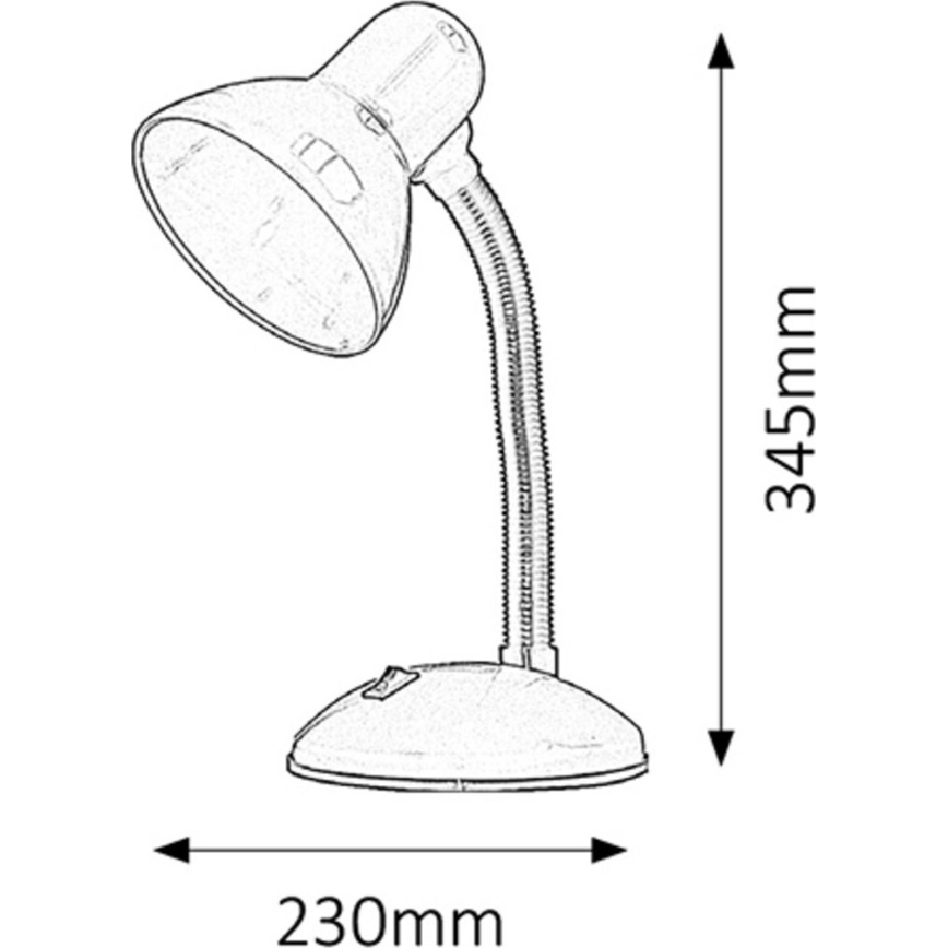 Rabalux - Galda lampa 1xE27/40W/230V