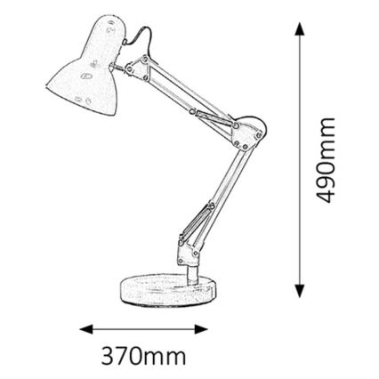 Rabalux - Galda lampa 1xE27/60W/230V