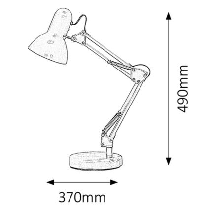 Rabalux - Galda lampa 1xE27/60W/230V