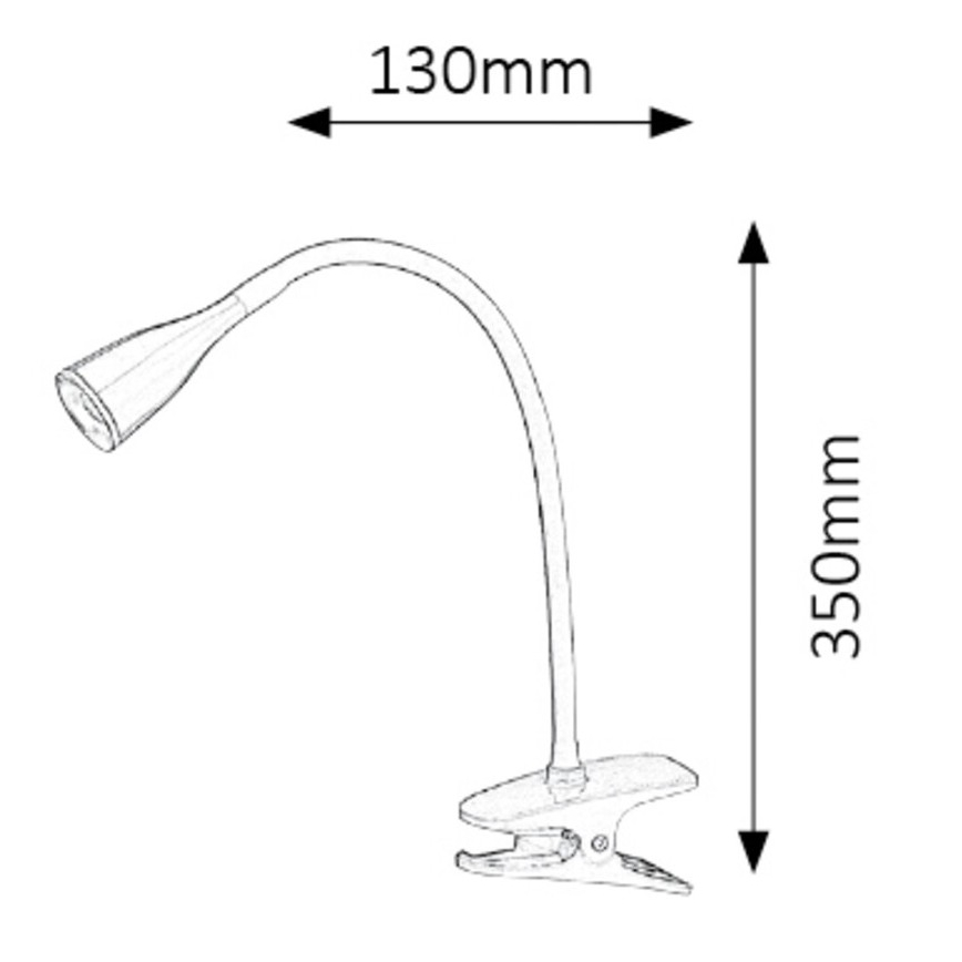 Rabalux - LED Galda lampa ar fiksatoru 1xLED/4,5W/230V