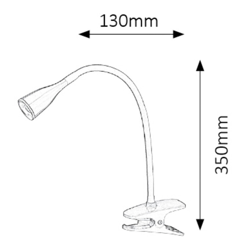 Rabalux - LED Galda lampa ar fiksatoru 1xLED/4,5W/230V