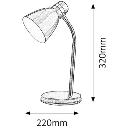 Rabalux - Galda lampa 1xE14/40W/230V