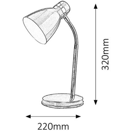 Rabalux - Galda lampa 1xE14/40W/230V