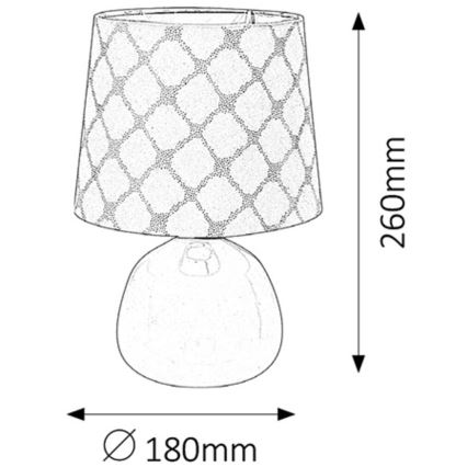 Rabalux - Galda lampa 1xE14/40W rozā