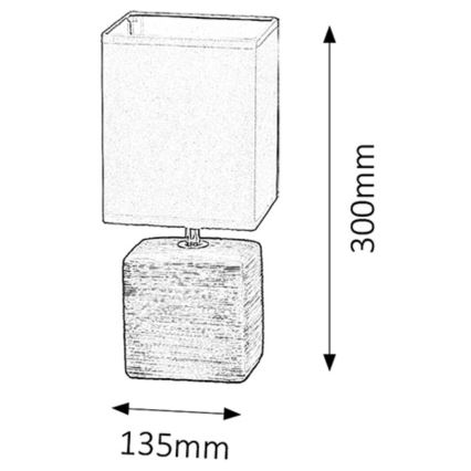 Rabalux - Galda lampa 1xE14/40W/230V