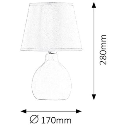 Rabalux - Galda lampa 1xE14/40W/230V