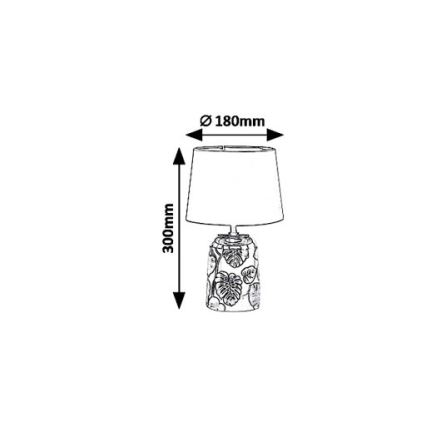 Rabalux 4549 - Galda lampa SONAL 1xE14/40W/230V