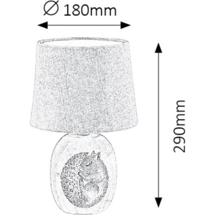 Rabalux - Bērnu galda lampa 1xE14/40W/230V