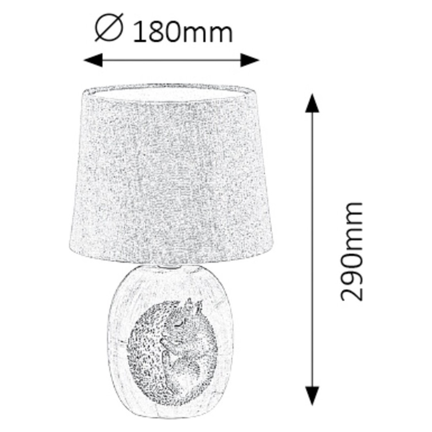 Rabalux - Bērnu galda lampa 1xE14/40W/230V