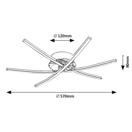 Rabalux - LED Griestu lampa LED/21W/230V 4000K