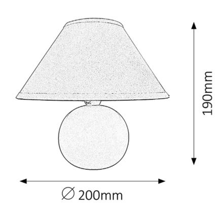 Rabalux 4904 -  Galda lampa ARIEL 1xE14/40W/230V