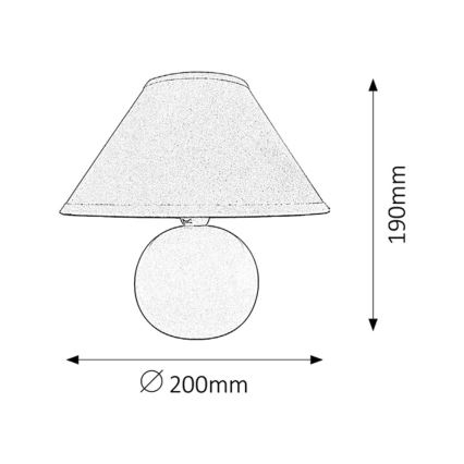 Rabalux 4906 -  Galda lampa ARIEL 1xE14/40W/230V