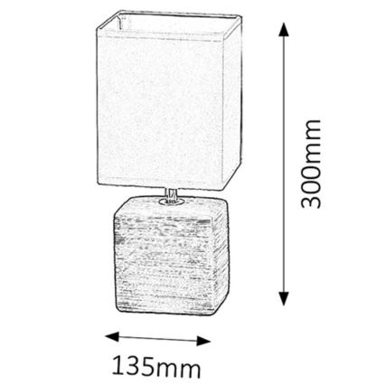 Rabalux - Galda lampa 1xE14/40W/230V