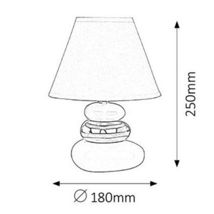 Rabalux 4948 -  Galda lampa SALEM 1xE14/40W/230V