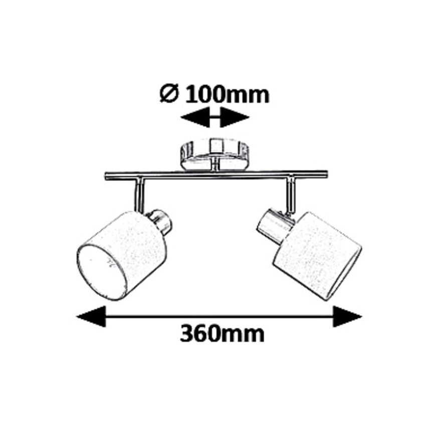 Rabalux 5010 - Lampa NATINA 2xE14/25W/230V