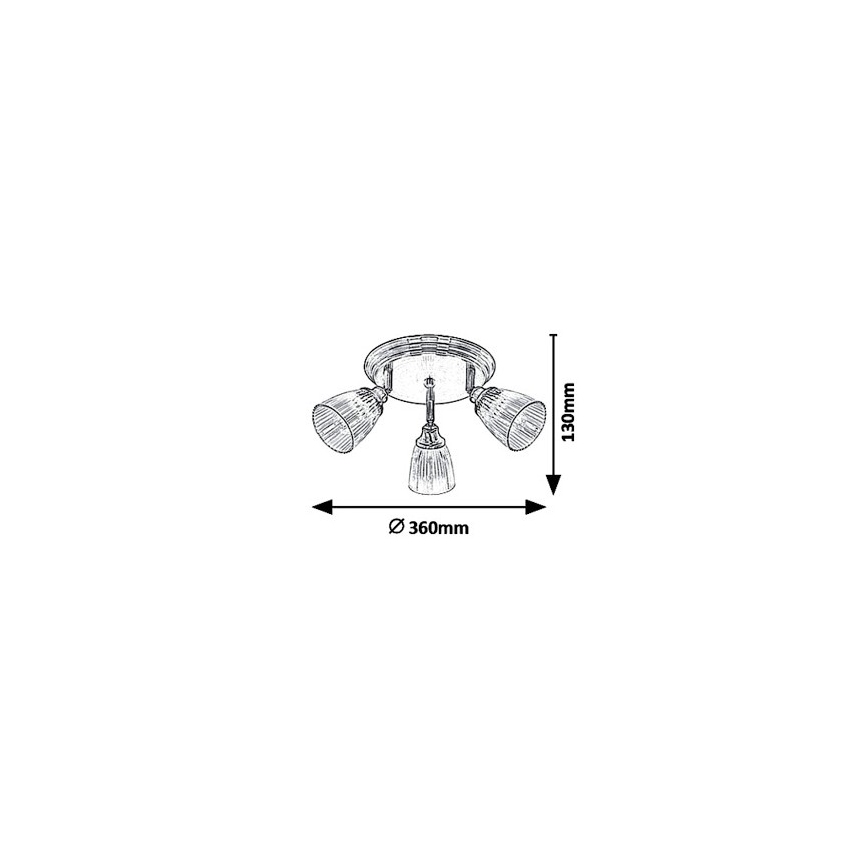 Lampa 3xE14/40W/230V