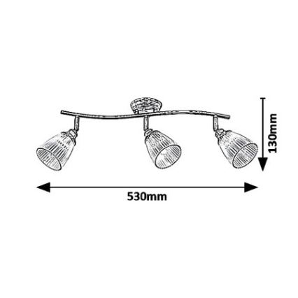 Lampa 3xE14/40W/230V