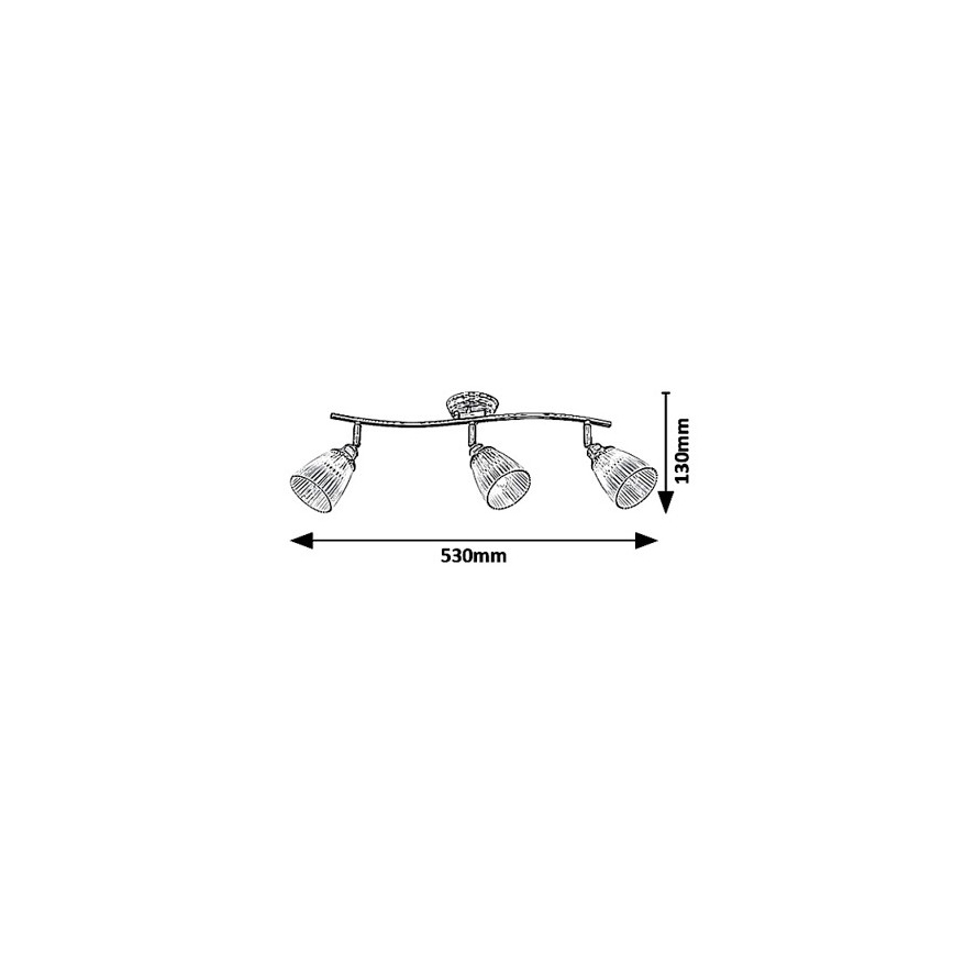 Lampa 3xE14/40W/230V