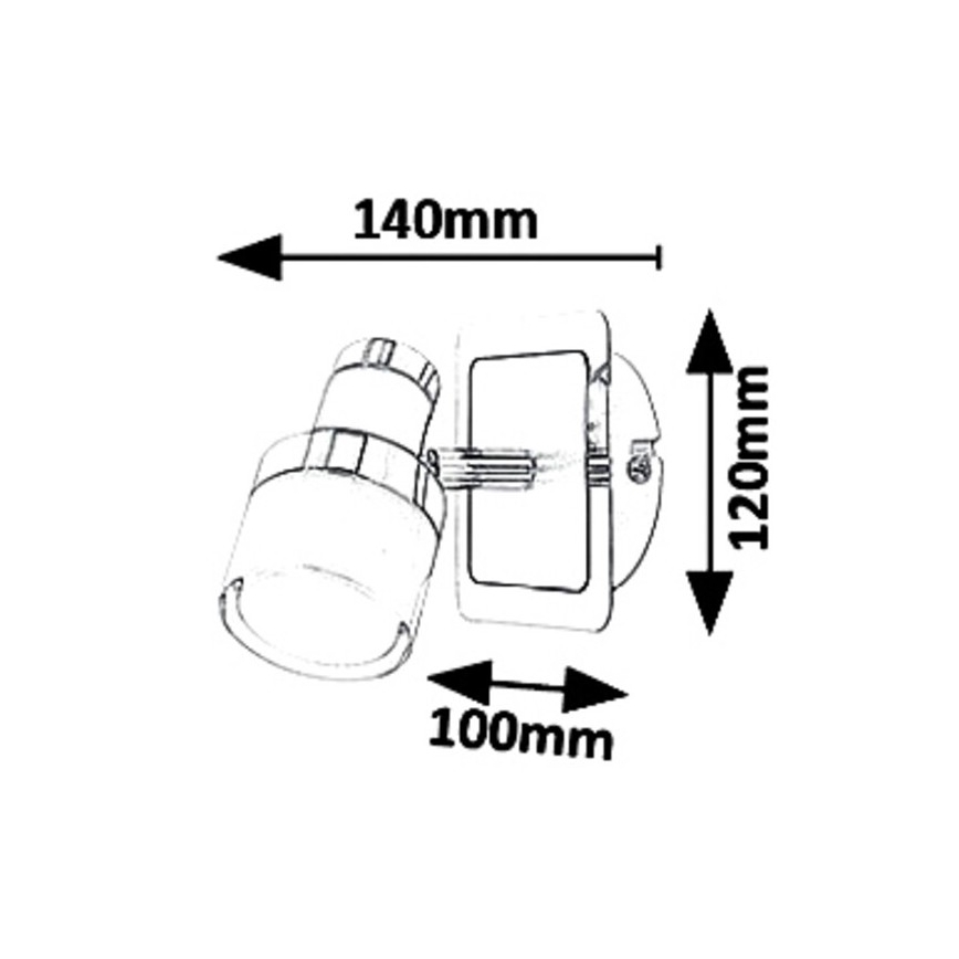 Rabalux 5021 - LED Sienas starmetis HAROLD LED/5W/230V IP44