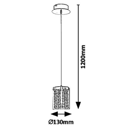 Rabalux 5043 - LED Lustra uz auklas ASTRELLA LED/6W/230V