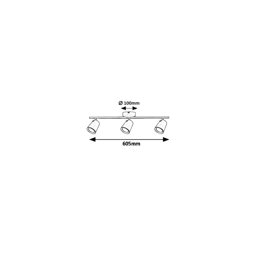 Rabalux - LED Starmetis 3xLED/6W/230V