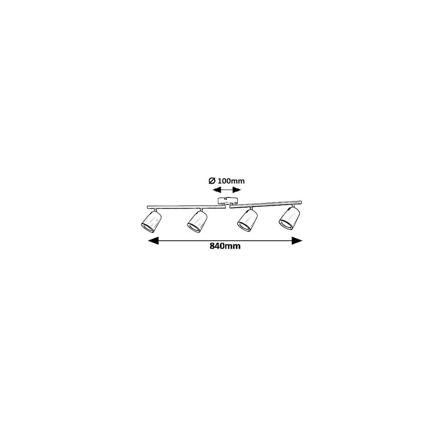 Rabalux 5048 - LED lampa SOLANGE 4xLED/6W/230V