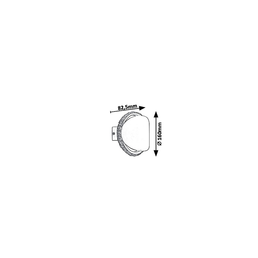 Rabalux 5049 - LED sienas gaismeklis CAPRIANA LED/6W/230V
