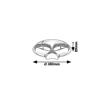 Rabalux 5050 - LED Aptumšojama griestu lampa CAPRIANA LED/18W/230V