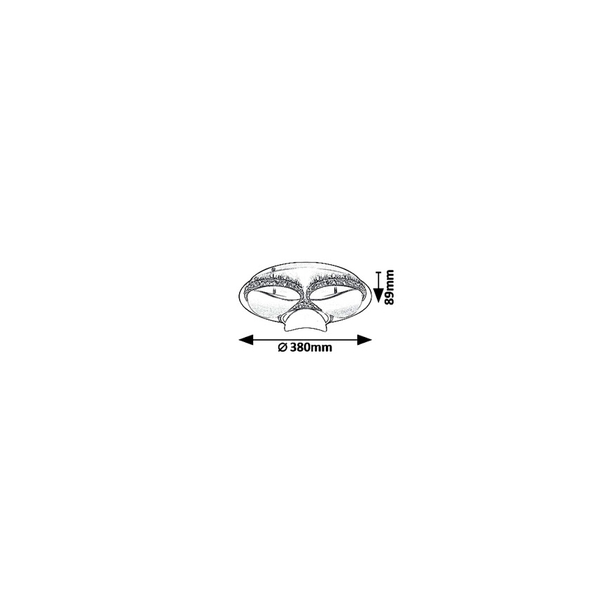 Rabalux 5050 - LED Aptumšojama griestu lampa CAPRIANA LED/18W/230V
