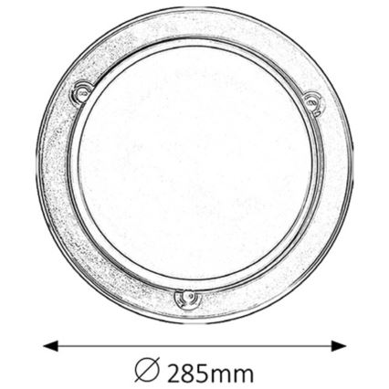 Rabalux - Griestu lampa 1xE27/60W/230V d. 28,5 cm