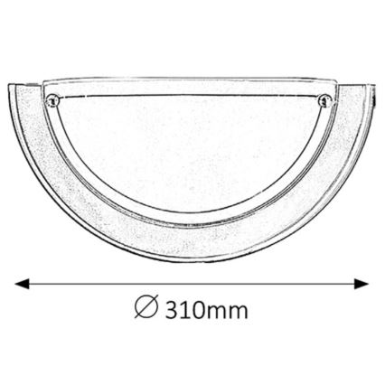 Rabalux - Sienas lampa 1xE27/60W/230V
