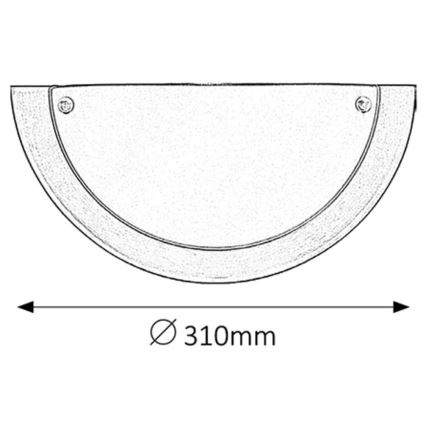 Rabalux - Sienas lampa E27/60W/230V