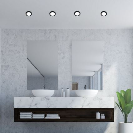 Rabalux - LED Iegremdējama vannas istabas lampa LED/3W/230V IP44 melna