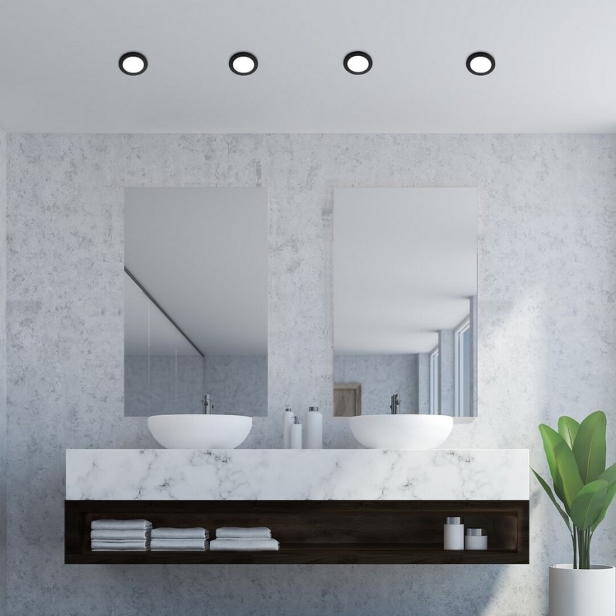 Rabalux - LED Iegremdējama vannas istabas lampa LED/3W/230V IP44 melna