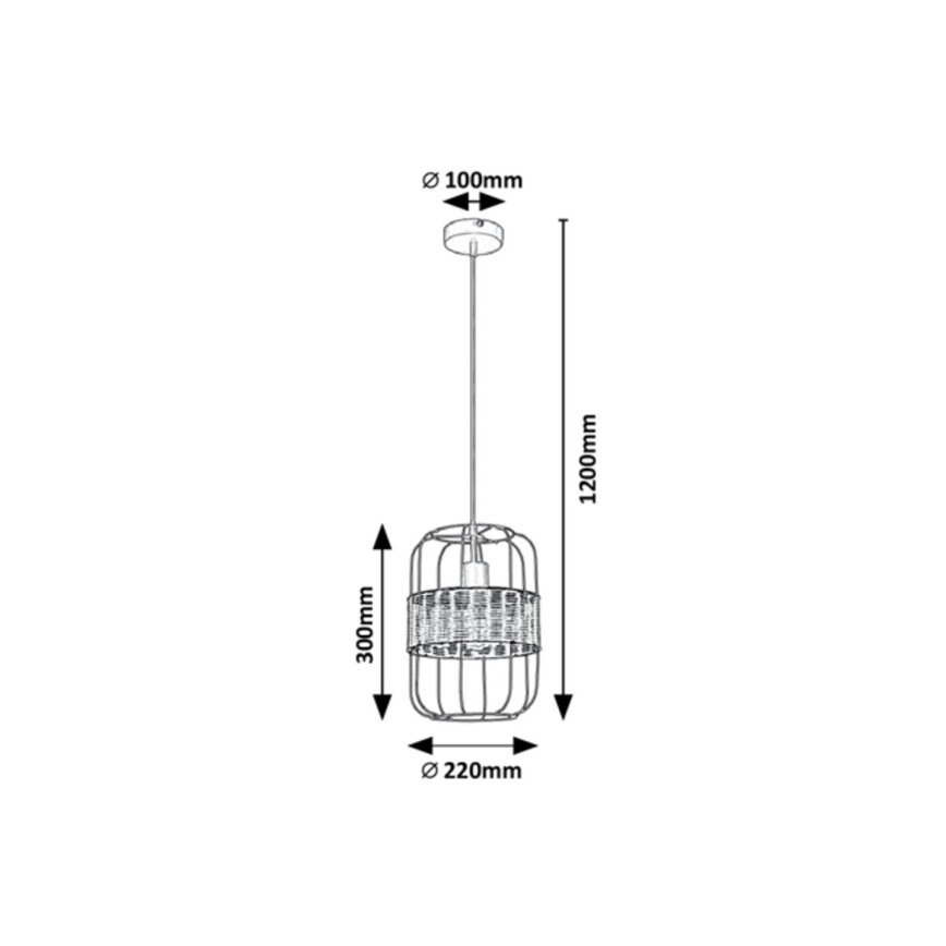 Rabalux - Lustra ar auklu 1xE27/40W/230V