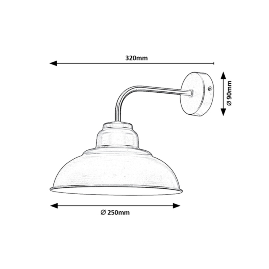 Rabalux - Sienas lampa 1xE27/60W/230V