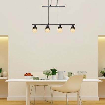 Rabalux 5345 - Lustra ar auklu LACEY 4xE14/40W/230V