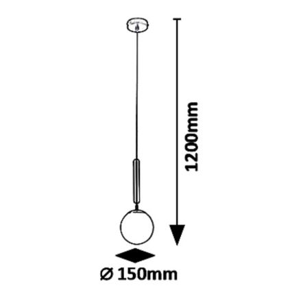 Rabalux - Lustra ar auklu 1xE14/9W/230V