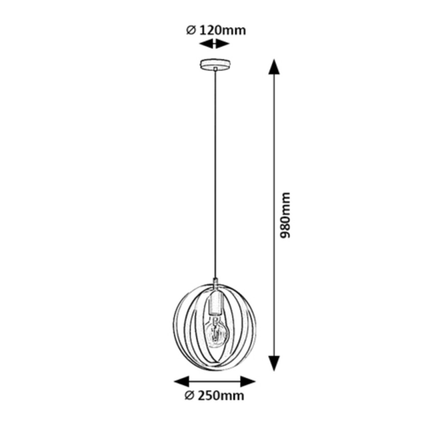 Rabalux - Lustra ar auklu 1xE27/40W/230V