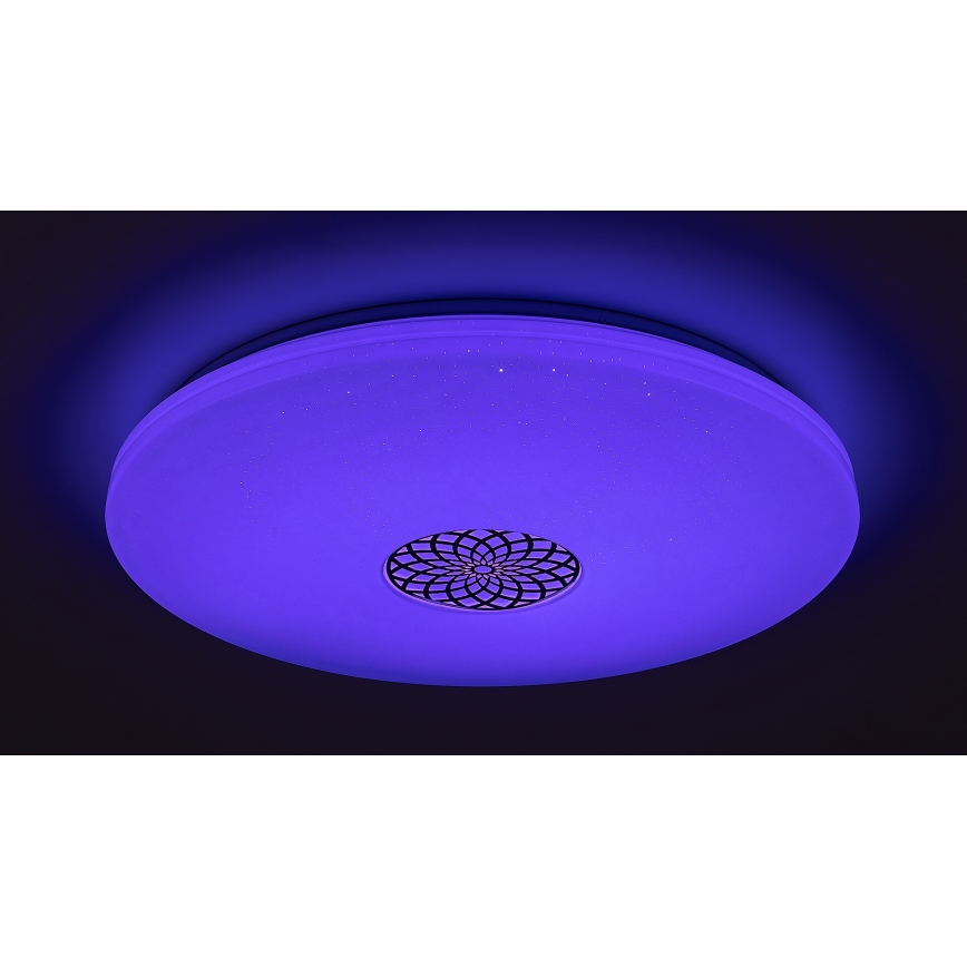 Rabalux - LED RGB Aptumšojama griestu lampa LED/40W/230V 3000-6500K Wi-Fi Tuya d. 60 cm + tālvadības pults