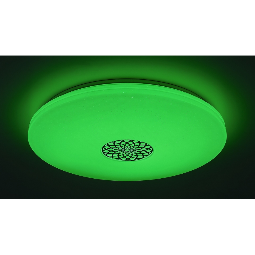 Rabalux - LED RGB Aptumšojama griestu lampa LED/40W/230V 3000-6500K Wi-Fi Tuya d. 60 cm + tālvadības pults