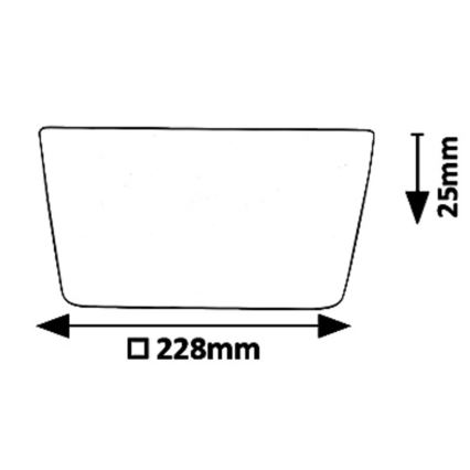 Rabalux - LED Iekarināms griestu gaismeklis OLEG LED/24W/230V IP65