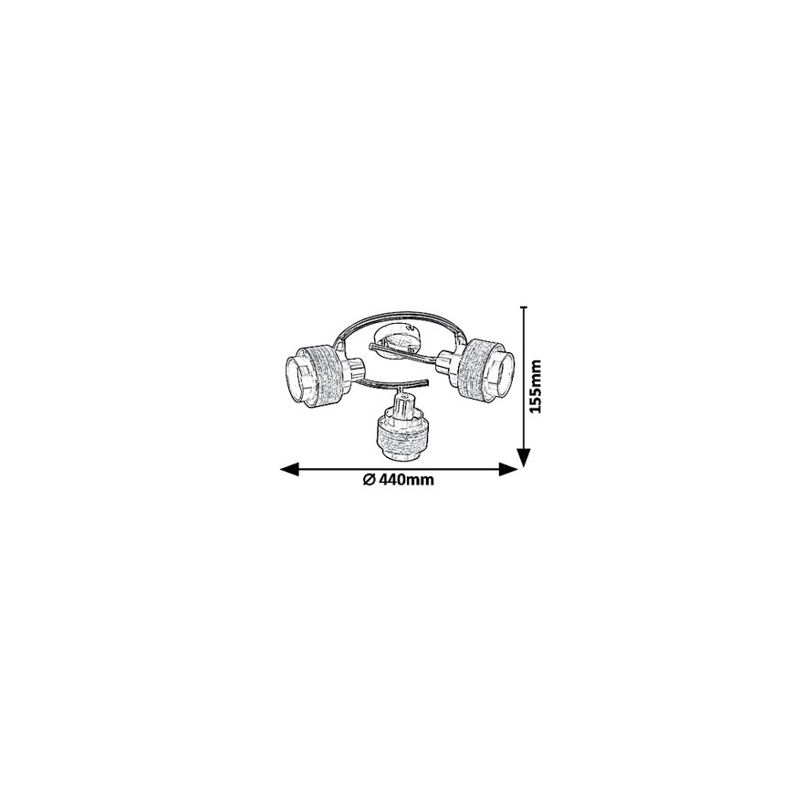 Rabalux 5381 - Lampa BASIL 3xE14/40W/230V